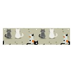 Cute Cat Seamless Pattern Banner and Sign 4  x 1 