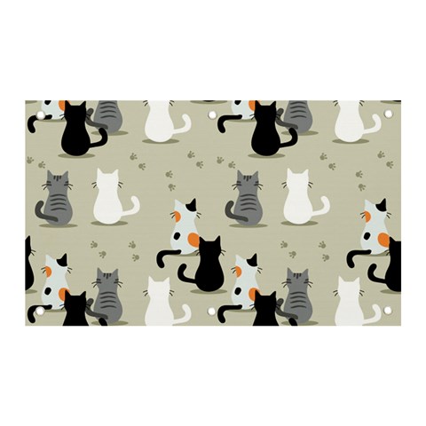 Cute Cat Seamless Pattern Banner and Sign 5  x 3  from ArtsNow.com Front