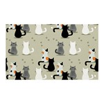Cute Cat Seamless Pattern Banner and Sign 5  x 3 