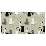 Cute Cat Seamless Pattern Banner and Sign 6  x 3 