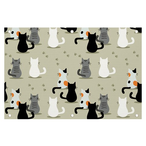 Cute Cat Seamless Pattern Banner and Sign 6  x 4  from ArtsNow.com Front