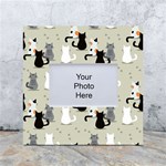 Cute Cat Seamless Pattern White Box Photo Frame 4  x 6 
