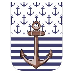 Anchor Background Design Waist Pouch (Small) from ArtsNow.com Front Pocket