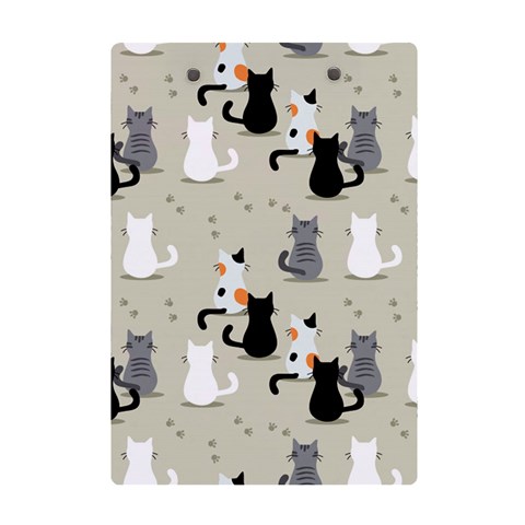 Cute Cat Seamless Pattern A5 Acrylic Clipboard from ArtsNow.com Back
