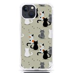 Cute Cat Seamless Pattern iPhone 13 TPU UV Print Case