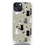 Cute Cat Seamless Pattern iPhone 13 mini TPU UV Print Case