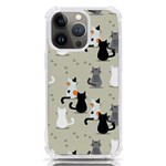 Cute Cat Seamless Pattern iPhone 13 Pro TPU UV Print Case