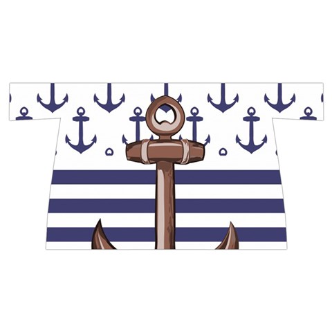 Anchor Background Design Wristlet Pouch Bag (Small) from ArtsNow.com Front