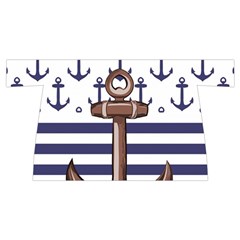 Anchor Background Design Wristlet Pouch Bag (Small) from ArtsNow.com Front