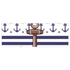 Anchor Background Design Wristlet Pouch Bag (Small) from ArtsNow.com Bottom