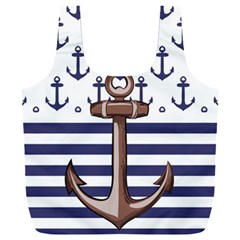 Anchor Background Design Full Print Recycle Bag (XXL) from ArtsNow.com Back