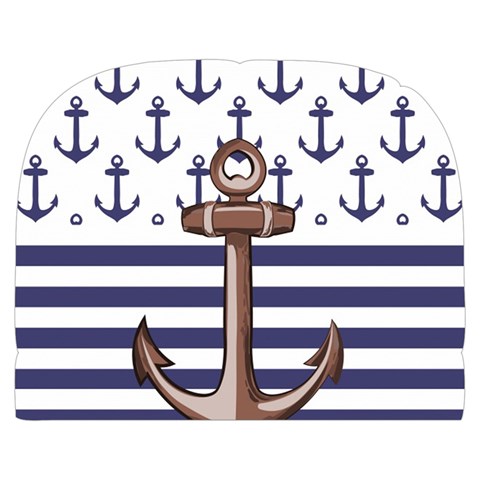 Anchor Background Design Make Up Case (Large) from ArtsNow.com Front