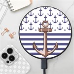 Anchor Background Design Wireless Fast Charger(Black)