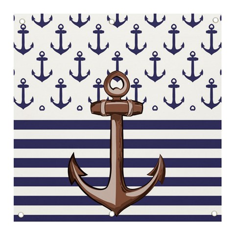 Anchor Background Design Banner and Sign 3  x 3  from ArtsNow.com Front