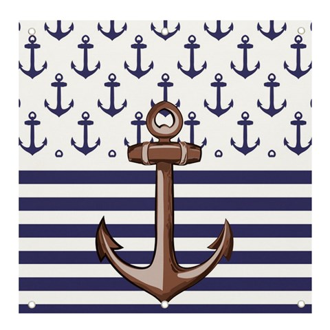 Anchor Background Design Banner and Sign 4  x 4  from ArtsNow.com Front