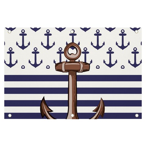 Anchor Background Design Banner and Sign 6  x 4  from ArtsNow.com Front
