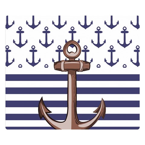 Anchor Background Design Premium Plush Fleece Blanket (Small) from ArtsNow.com 50 x40  Blanket Front