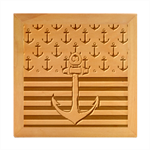 Anchor Background Design Wood Photo Frame Cube