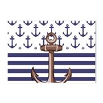 Anchor Background Design Crystal Sticker (A4)