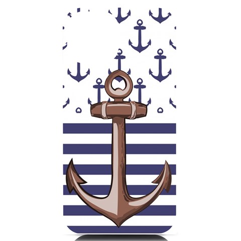 Anchor Background Design iPhone 14 Black UV Print Case from ArtsNow.com Front