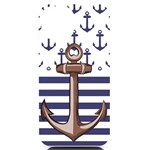 Anchor Background Design iPhone 14 Black UV Print Case