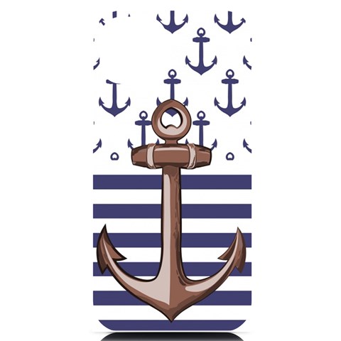 Anchor Background Design iPhone 14 Plus Black UV Print Case from ArtsNow.com Front