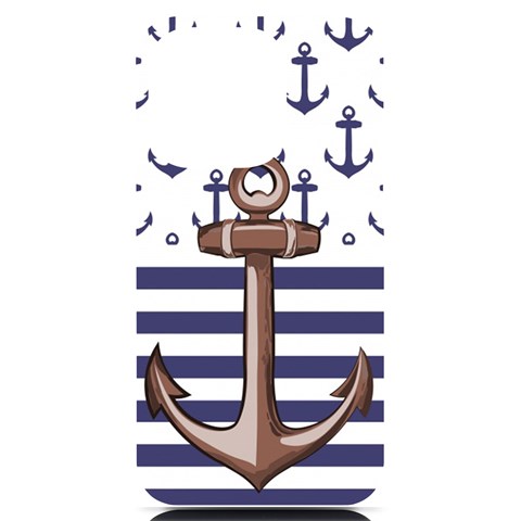 Anchor Background Design iPhone 14 Pro Black UV Print Case from ArtsNow.com Front