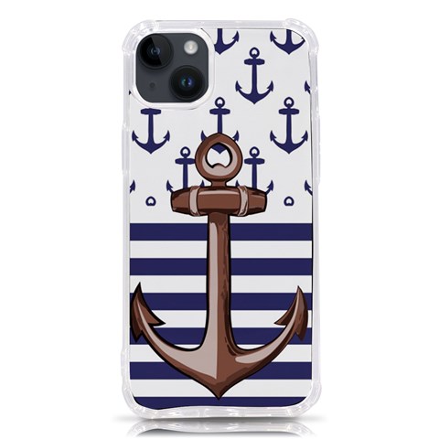 Anchor Background Design iPhone 14 Plus TPU UV Print Case from ArtsNow.com Front