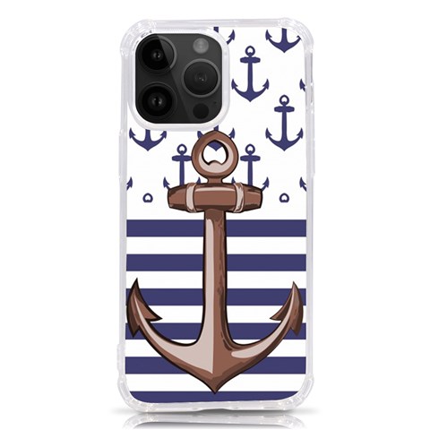 Anchor Background Design iPhone 14 Pro Max TPU UV Print Case from ArtsNow.com Front