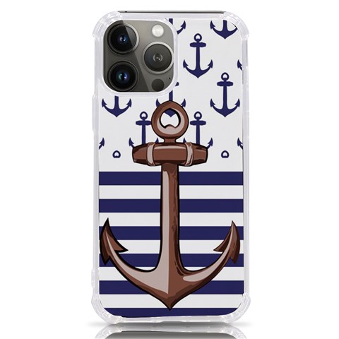 Anchor Background Design iPhone 13 Pro Max TPU UV Print Case from ArtsNow.com Front