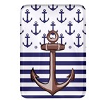 Anchor Background Design Rectangular Glass Fridge Magnet (4 pack)
