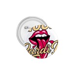 Music Hip Hop Text Black White 3d 1.75  Buttons