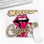 Music Hip Hop Text Black White 3d Large Mousepad