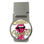 Music Hip Hop Text Black White 3d Money Clips (Round) 