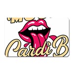 Music Hip Hop Text Black White 3d Magnet (Rectangular)