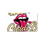Music Hip Hop Text Black White 3d Magnet (Name Card)