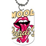 Music Hip Hop Text Black White 3d Dog Tag (One Side)