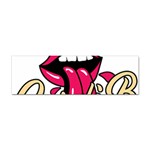 Music Hip Hop Text Black White 3d Sticker Bumper (100 pack)