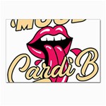 Music Hip Hop Text Black White 3d Postcards 5  x 7  (Pkg of 10)