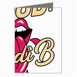 Music Hip Hop Text Black White 3d Greeting Cards (Pkg of 8)