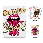 Music Hip Hop Text Black White 3d Playing Cards Single Design (Rectangle)