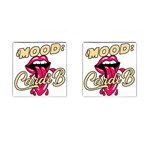 Music Hip Hop Text Black White 3d Cufflinks (Square)