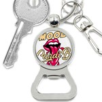 Music Hip Hop Text Black White 3d Bottle Opener Key Chain