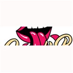 Music Hip Hop Text Black White 3d Large Bar Mat