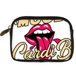 Music Hip Hop Text Black White 3d Digital Camera Leather Case