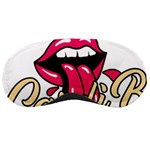 Music Hip Hop Text Black White 3d Sleep Mask
