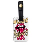 Music Hip Hop Text Black White 3d Luggage Tag (one side)