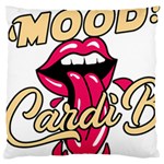 Music Hip Hop Text Black White 3d Large Cushion Case (One Side)