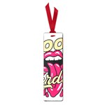 Music Hip Hop Text Black White 3d Small Book Marks