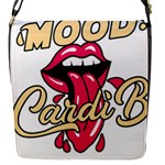 Music Hip Hop Text Black White 3d Flap Closure Messenger Bag (S)